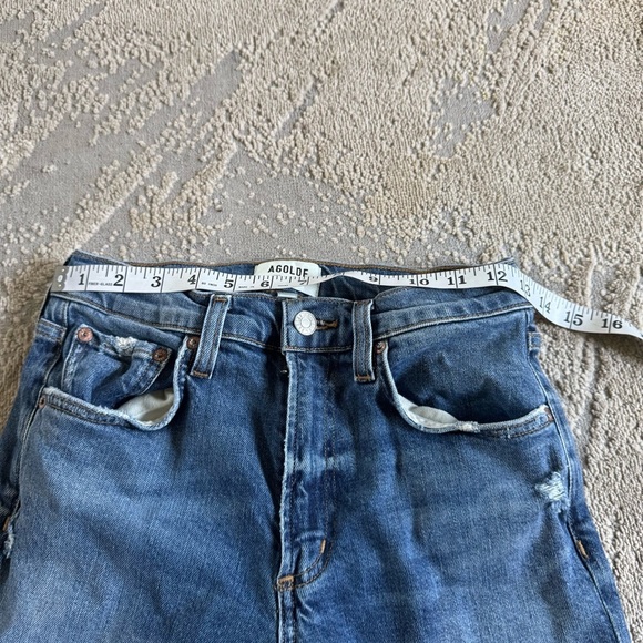 Agolde Kye Mid Rise Straight jeans ankle crop relaxed fit 24 - Picture 6 of 12
